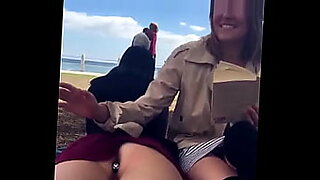 nude horny beach selfie video
