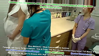 doctor plays with his nipples and he cums