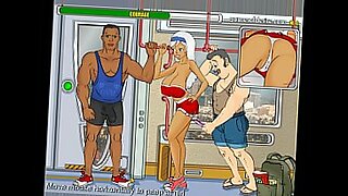 lesbian threesome after gym training