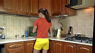 nadyenka nubiles gets her pussy drilled with her red skirt