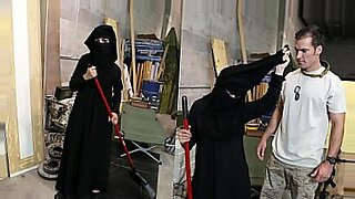muslim hijab girl reluctantly takes hubs three inch paki